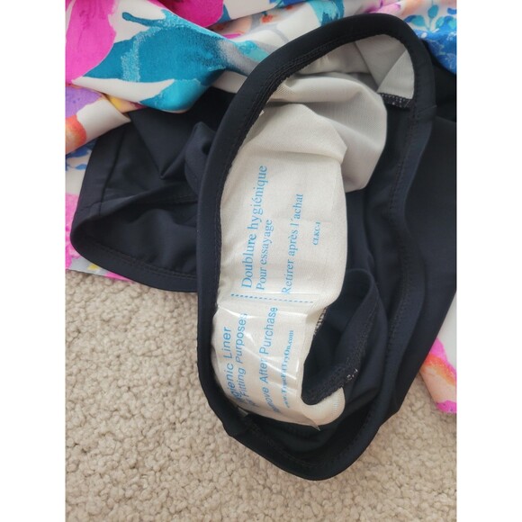 NWT Maxine Of Hollywood Women One Piece Swimsuit Floral Strapless Or Straps Sz 6 - Picture 4 of 8